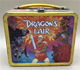 VINTAGE 1983 DRAGON'S LAIR METAL LUNCHBOX WITH THERMOS
